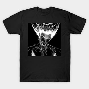 the wolf in black martial arts ecopop portrait of madness T-Shirt